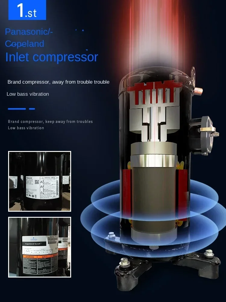 Machine à Eau Froide Industrielle pour Réfrigérateur en Surpoids, Refroidissement par Air, 3 user ins, 5 HP