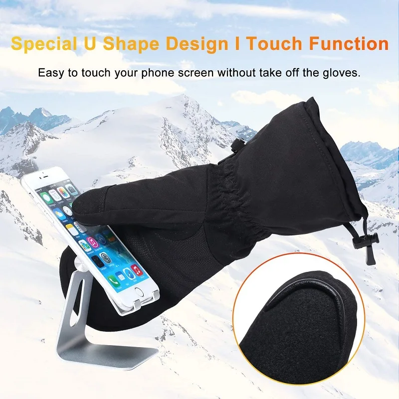 구원자 열 겨울 온열 장갑, 충전식 배터리, 스키 열 장갑, 열선이 있는 전기 온열 장갑, 남녀공용,자전거 가열 장갑, 낚시 가열 장갑, 블랙 프라이데이 크리스마스 선물, 핫팩, 터치장갑,  장갑 겨울용， 발열양말 발난로 스포츠양말 수면양말，새해 크리스마스 선물