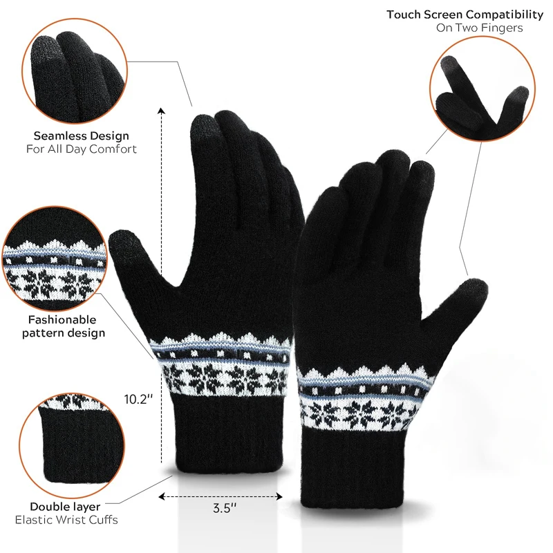 3 قطعة/المجموعة قبعات الشتاء للنساء قبعة صغيرة وشاح قفازات مجموعة قبعة صغيرة المرأة مع وشاح الرقبة أدفأ قفازات لمس