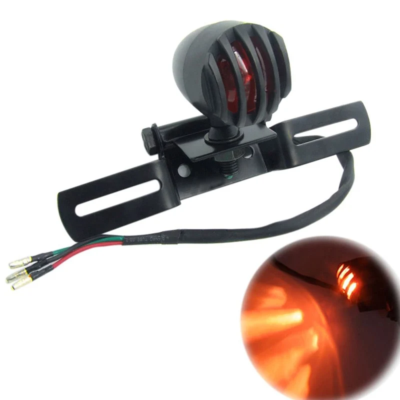 Motorcycle Rear Tail Brake Light Stop Lamp For Harley Chopper Bobber Cafe Racer