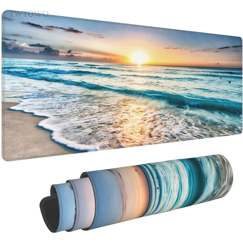 Mouse Pad Gamer Coast Beach XL Home New HD Mousepad XXL Mechanical Keyboard Pad Non-Slip Office Accessories Mice Pad Table Mat