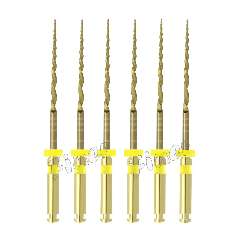 Dental SX-F3 Taper Gold Pro Endo Files Rotary Endodontic Files Flexible Heat Activated Root Canal Files for Engine USE Dentistry