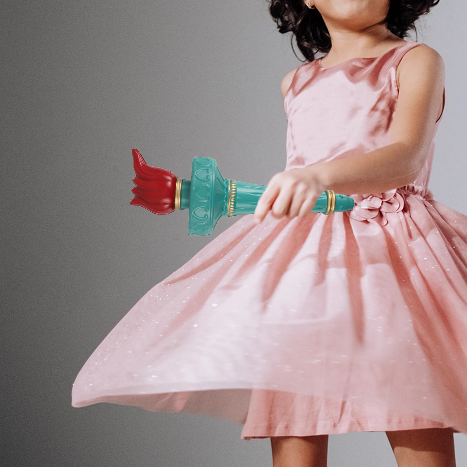 

Statue of Liberty Realistic Torch Prop Costume Accessory Sky-Blue for Independence Day 4Th of July Celebrations Cosplay Party