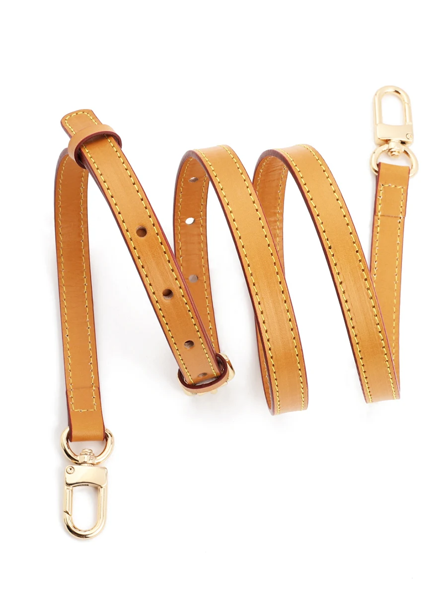 Vegetable Tanned Leather Bag Strap Handles Handbag Adjustable Shoulder Replacement Parts Belt for Women Bag Accessories