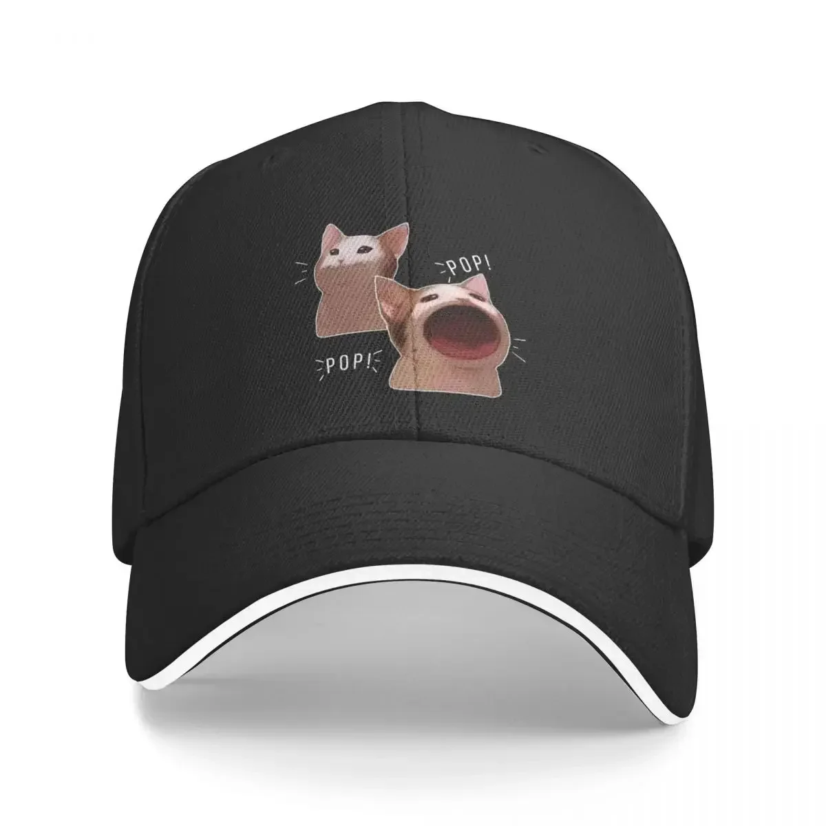 Popcat Baseball Cap Christmas Hat Hat Man Luxury Sun Hats For Women Men's