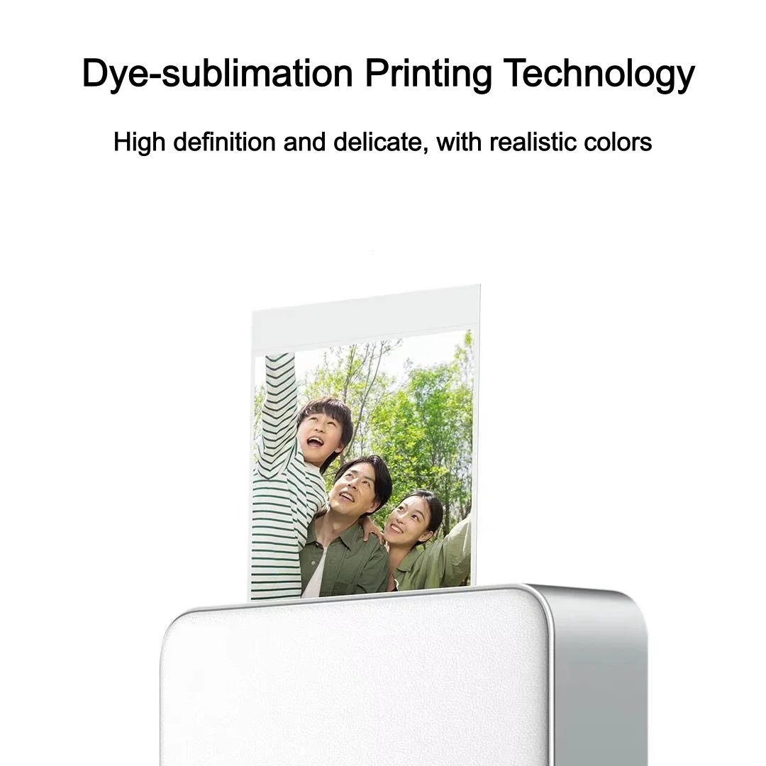 طابعة صور الجيب Xiaomi Mijia Pro 313 ديسيبل متوحد الخواص صبغ التسامي AR بلوتوث 5.2 طباعة تلقائية عالية الدقة مع تطبيق Mihome