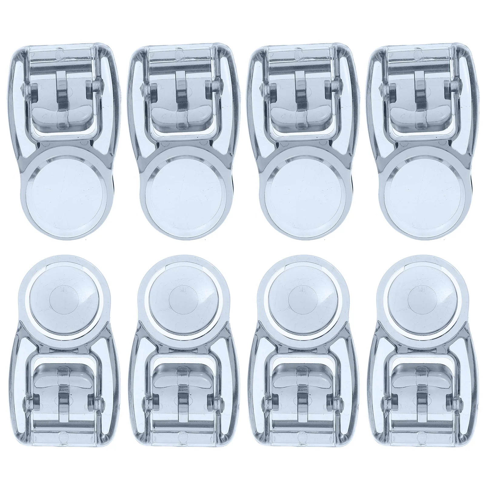

4pcs Swim Goggles Buckle Clip Connectors Adjuster Buttons Durable Material Secure Fit Compatibility Black Design Modern Style