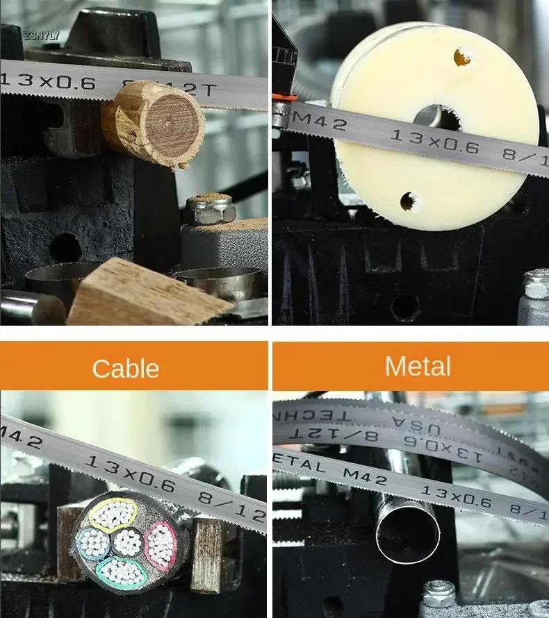M42 Биметаллические полотна ленточной пилы 1/2 дюйма. 1140 1400 1425 1790 2240 x 13 мм с ленточной пилой 6, 14 точек на дюйм для резки твердой