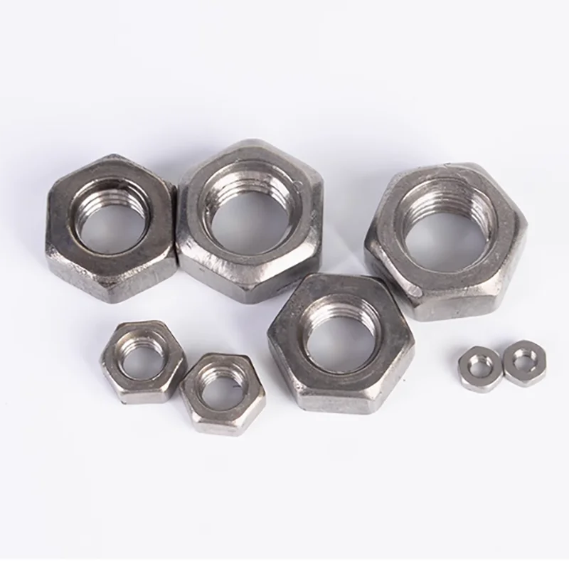 GR2 Pure Titanium Nuts Hex Head M1 M1.4 M1.6 M2 M2.5 M3 M4 M5 M6 M8 M10 M12 M14 M16 M18 M20 M22 M24 M27 M30