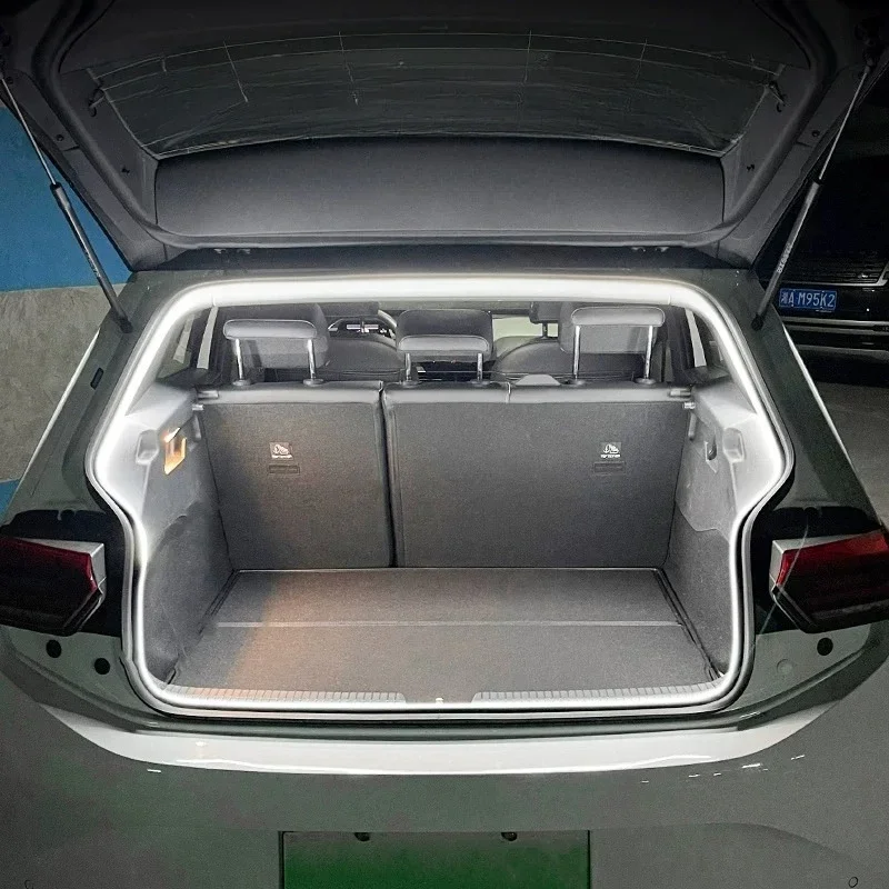 Warm White Ambient LED Trunk Light Strip with Auto Sensor for VW ID.3 Tailgate Interior Lighting Upgrade Supplies
