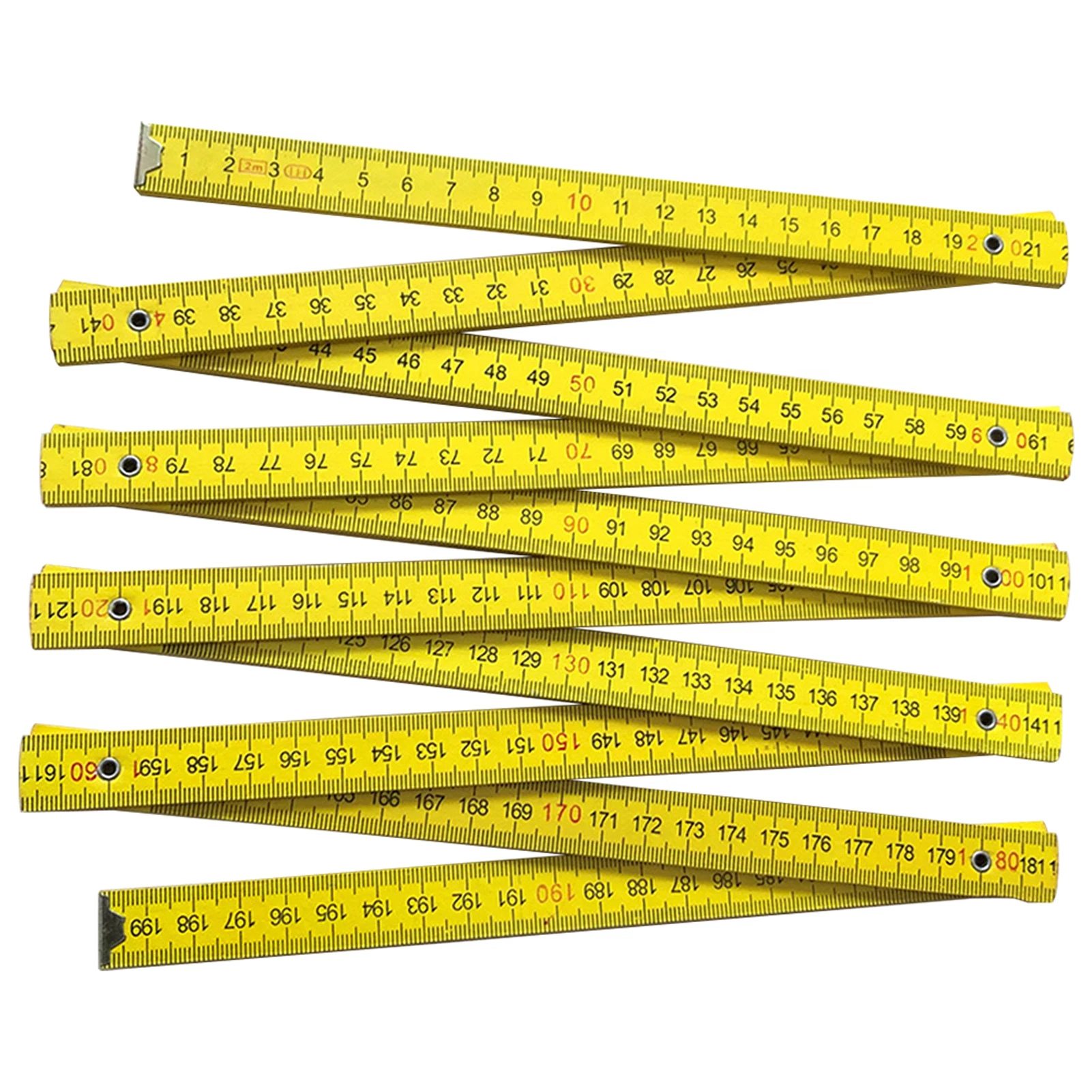 مقياس متري مكتبي قابل للتعديل ، مسطرة قابلة للطي للعمل بنفسك ، تعليم مدمج للقرطاسية لقياس دقيق ، نجارة ، 2 متر