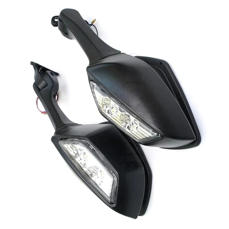 

Motorcycle Rearview Rear View Side Mirrors With LED Turn Signal Light For Kawasaki Ninja ZX-10R ZX10R ZX 10R 2011 - 2014