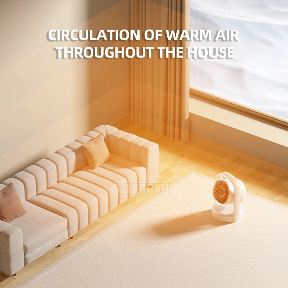 

Энергосберегающий нагревательный вентилятор Портативный вентилятор для быстрого нагрева в помещении с 2-мя регулируемыми режимами, маленькая встряхивающая головка