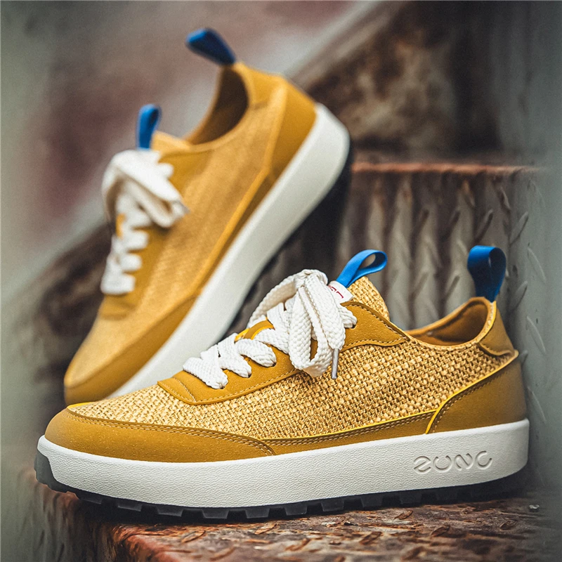 Frühlings-Vintage-Joggingschuhe für Herren, lässige Low-Top-Laufschuhe, atmungsaktive Mesh-Sportschuhe, bequeme Trainer, Sommersneaker