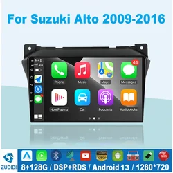 Android 13 8G+128G For Suzuki Alto 2009 2010 2011 2012 2013 2014 2015 2016 Multimedia Stereo Car DVD Player Navigation GPS Radio