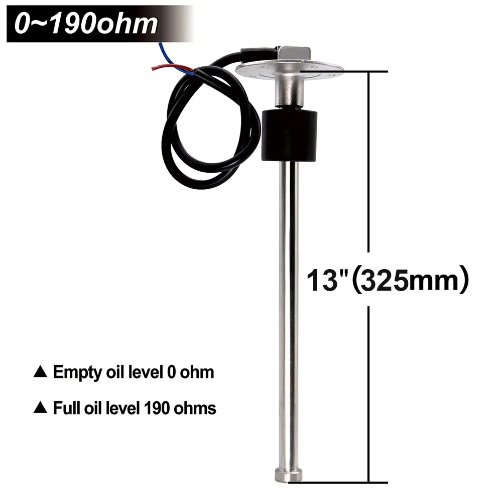0-190 Ohms Fuel Level Sensor/Water Level Stainless Steel A5 Sensor for Auto Car Boat Water Tank Level Indicator Fuel Gauge image 3
