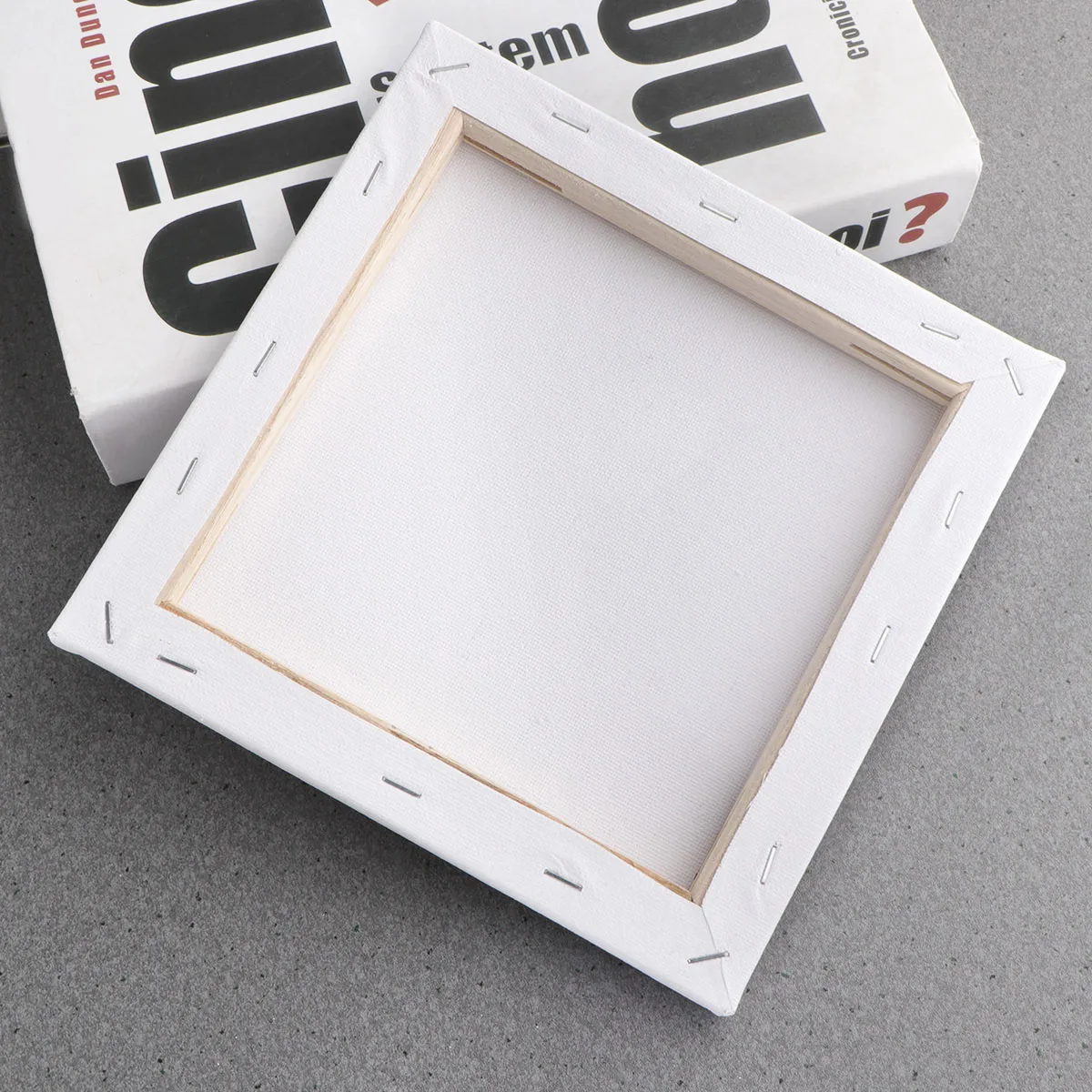 

High-Grade Cotton Oil Painting Canvas Wood Artist Stretched Canvas Square 20x20cm Natural Tone Tight Corner Professional