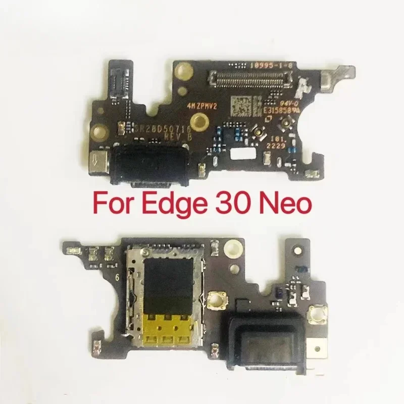 

Pop USB Charging Connector Port Board Flex Cable For Motorola Moto Edge 30 Neo Charging Port With Sim Card Reader Repair Parts