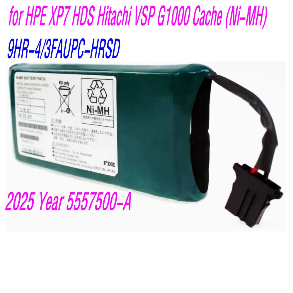 

Оригинальный аккумулятор высокого качества 10,8 В 5557500-A 9HR-4/3FAUPC-HRSD для HPE XP7 HDS Hitachi VSP G1000 Cache (Ni-MH)