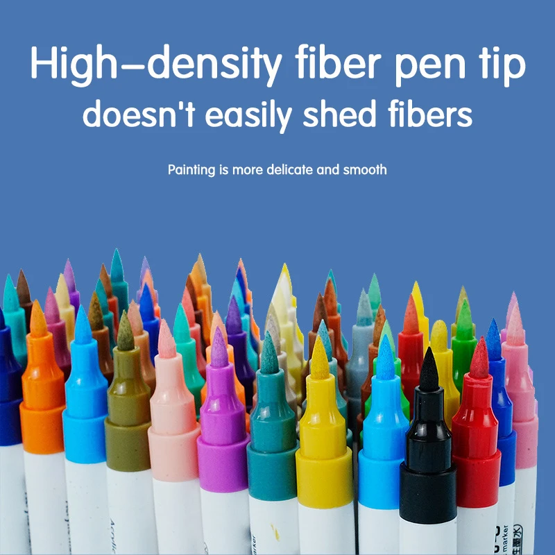 

Маркеры для бумаги на водной основе, 60 цветов, с двойными наконечниками-кистями и тонкими линерами, для раскрашивания и творчества