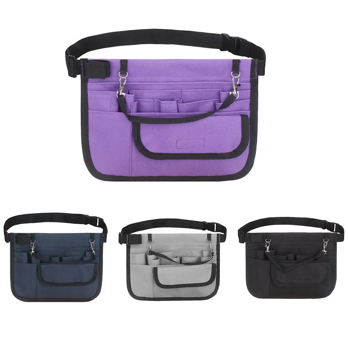 Canvas Tool Bag With Belt Multi-Purpose Pocket Tool Bag Waist Organizer Belt Wrench Pouch Storage And Organization Tool