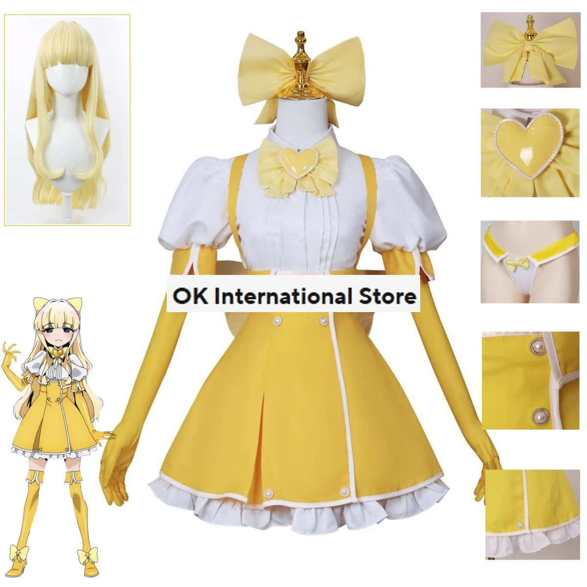 Anime Gushing Over Magical Girls Cosplay Tenkawa Kaoruko Cosplay Costume School Uniform Dress Role Play Halloween Comic Outfit