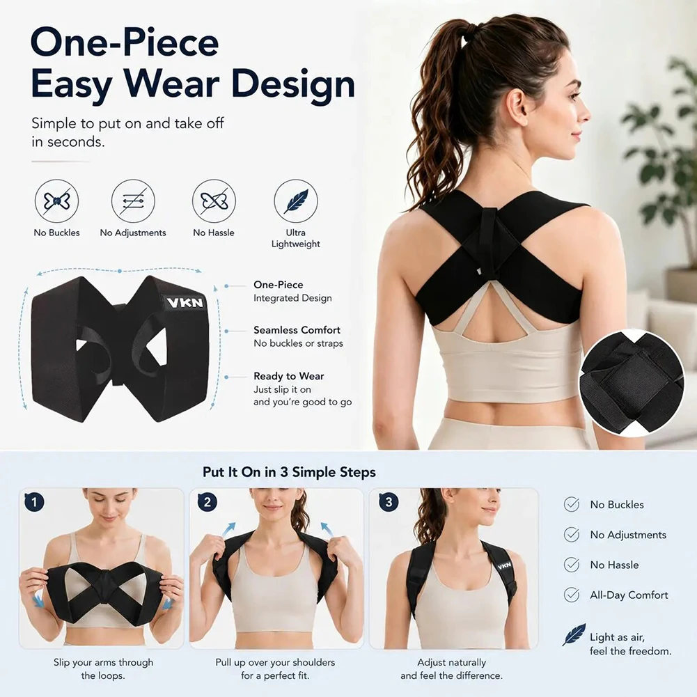 Posture Corrector Back - Корректирующий ремень против горбатости, корректор осанки