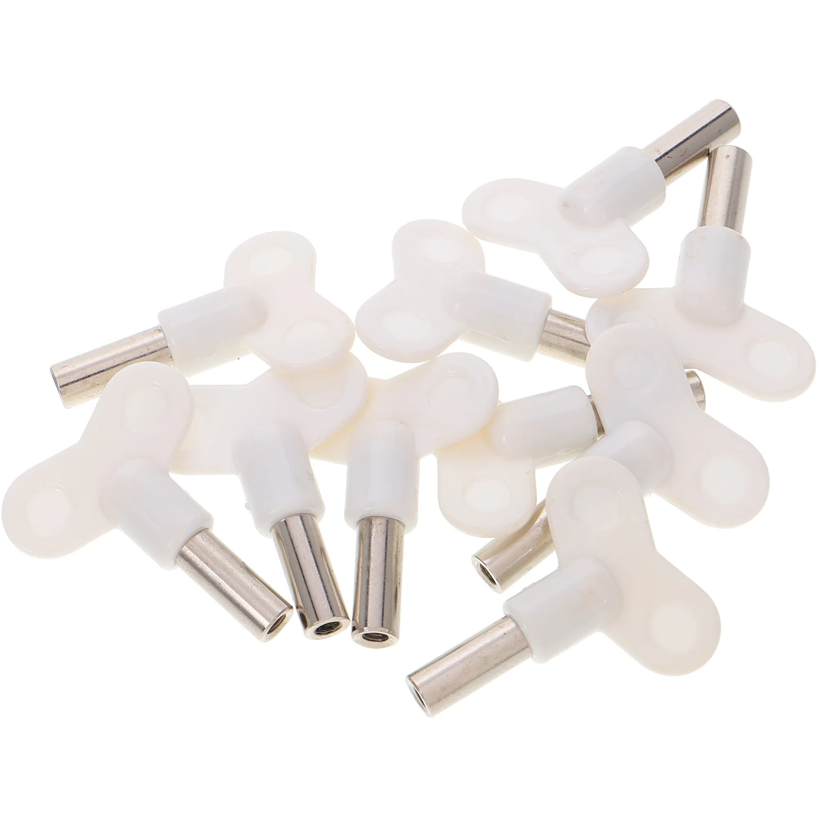 

10 Pcs Music Box Butterfly Key Repairing Winding Keys for Windup Replacement Accessories Round Handle Plastic Metal Child