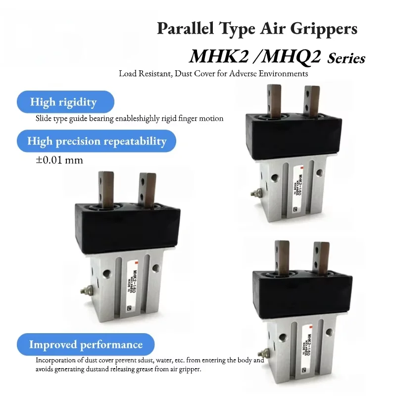 

MHQ2-20S MHQ2-20D MHQ2-16D MHK2-12D MHK2-16D MHK2-20D MHK2-25D pneumatic finger cylinder Parallel Type Air Grippers MHQ MHK