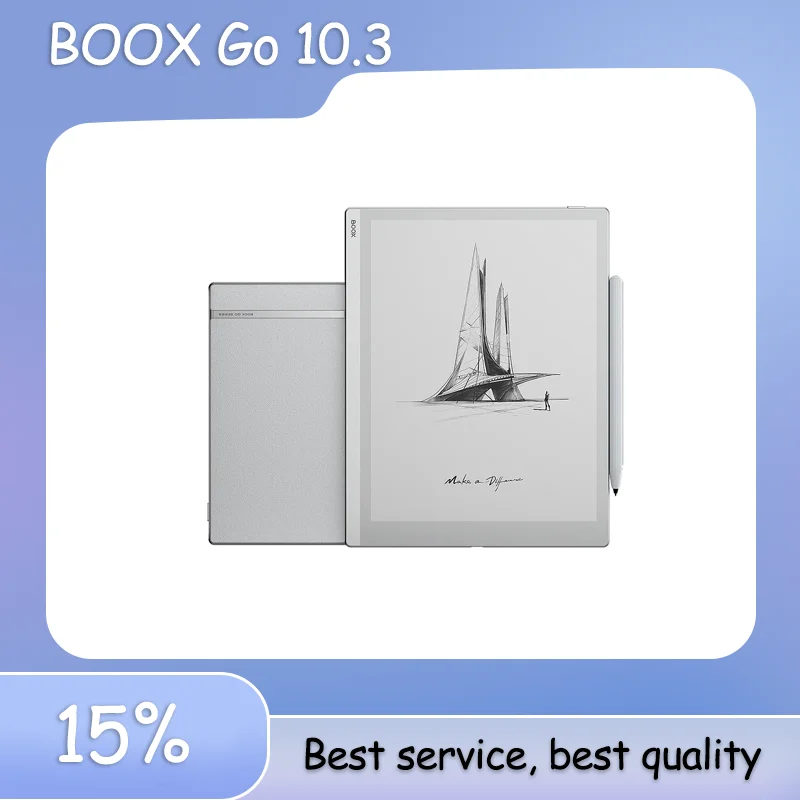 Leitor de ebook Onyx BOOX Go 10.3, Android 12, 4 + 64 GB, cartão