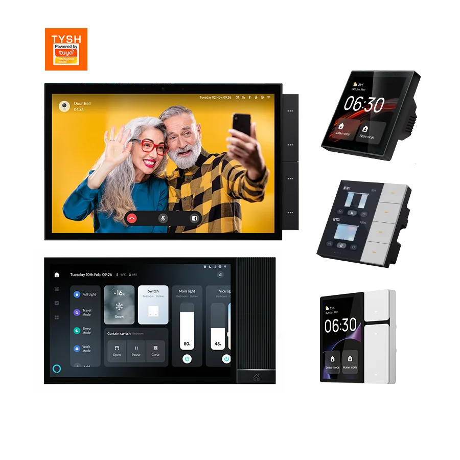 Tuya Android Smart Home Control Panel Alexa Voice Built-in Camera 10.1 Inch USB Powered IPS Display Multi-functional Panel
