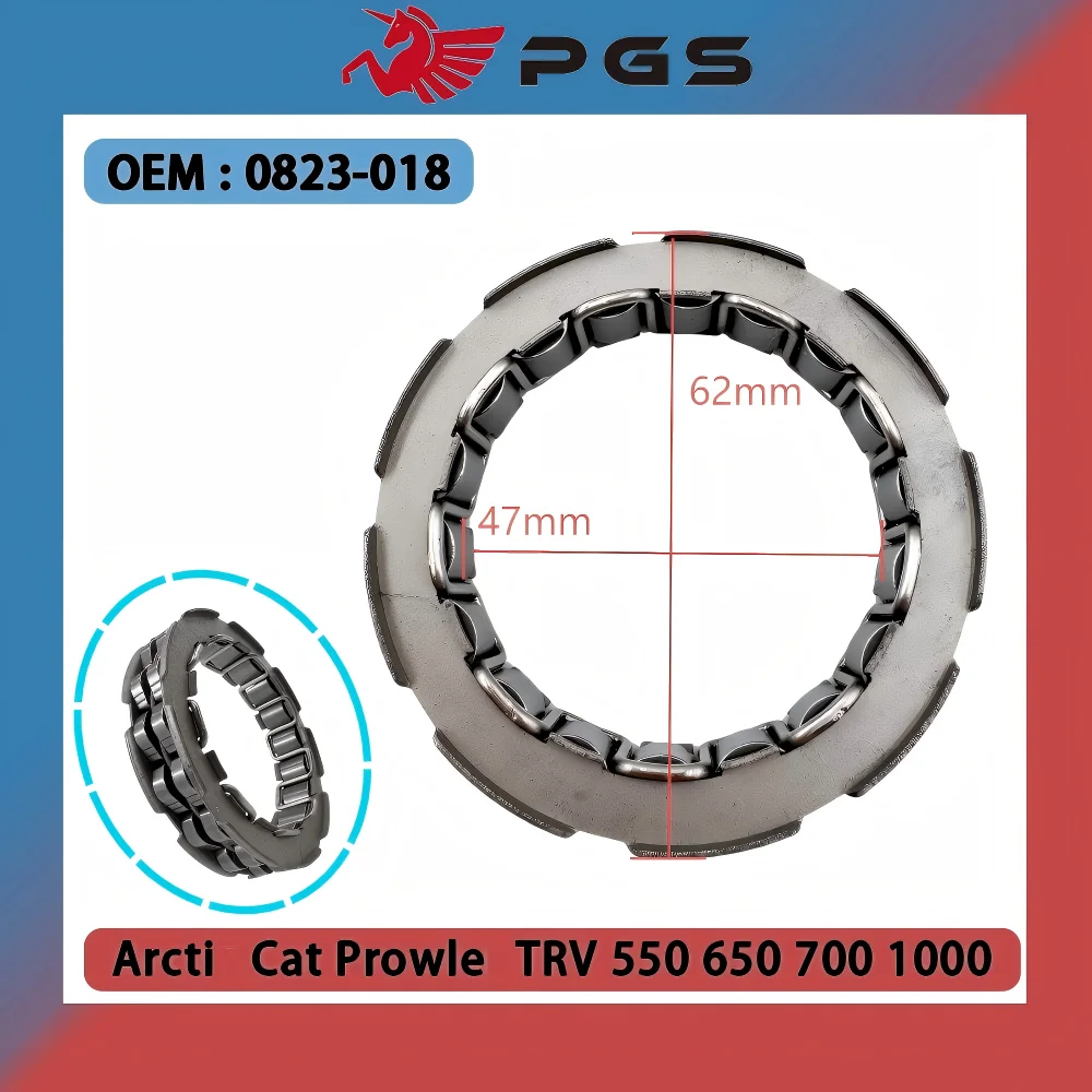 0823-018 Overriding Clutch Bearing Sprag One Way Bearing Clutch For Arctic Cat Prowler TRV 550 650 700 1000 0823-018