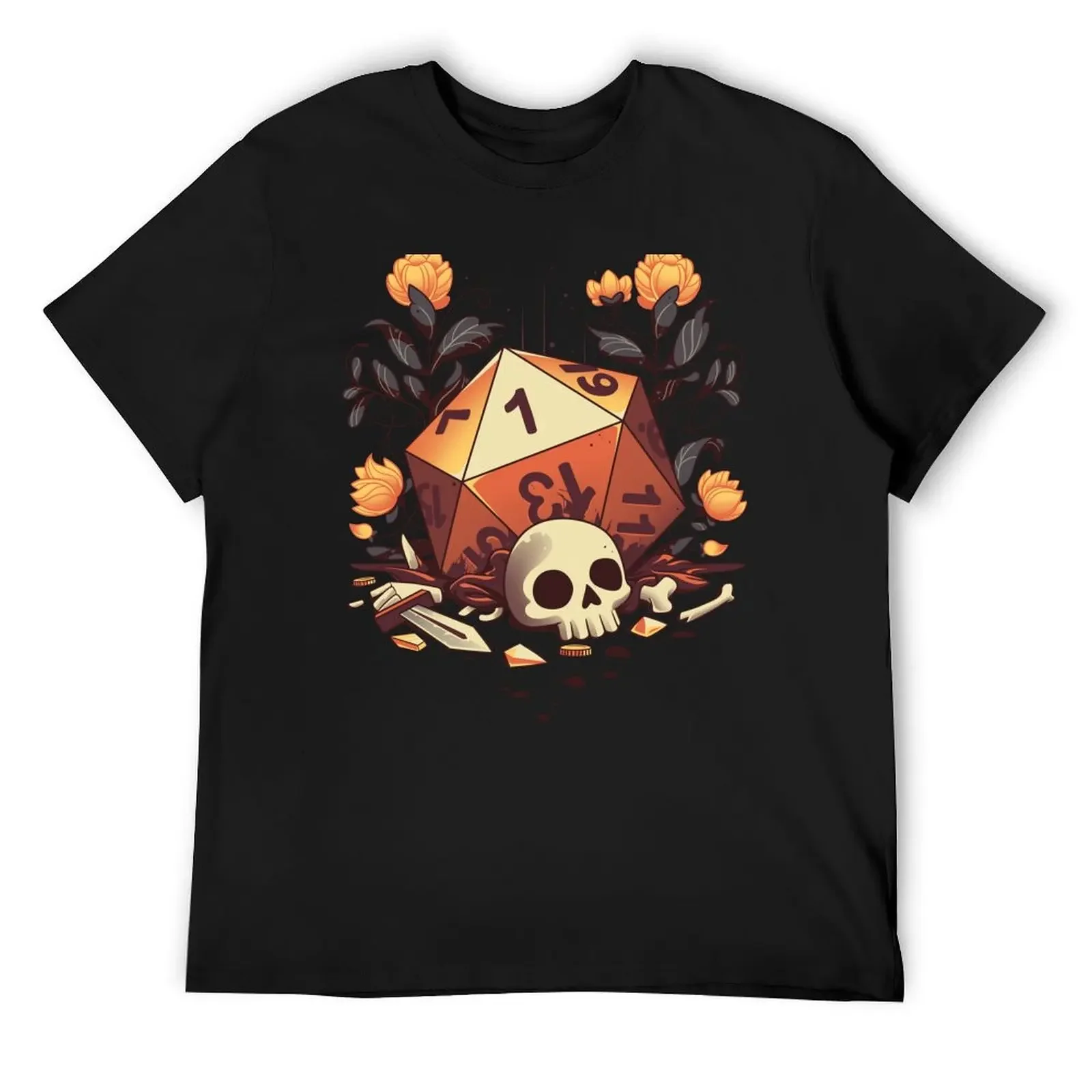 

Fatal Roll - Role Player Skeleton T-Shirt graphic t shirt vintage customs design your own luxury designer funny t shirts men