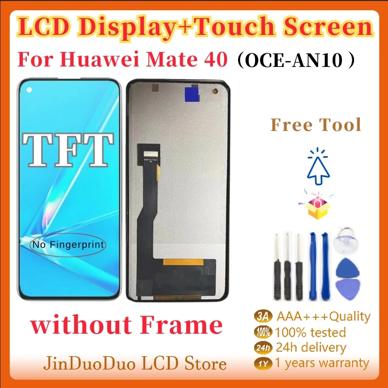 

TFT 6.5 inchs LCD Display For Huawei Mate 40 LCD Display Touch Screen Digitizer Assembly Replacement For Huawei OCE-AN10 LCD