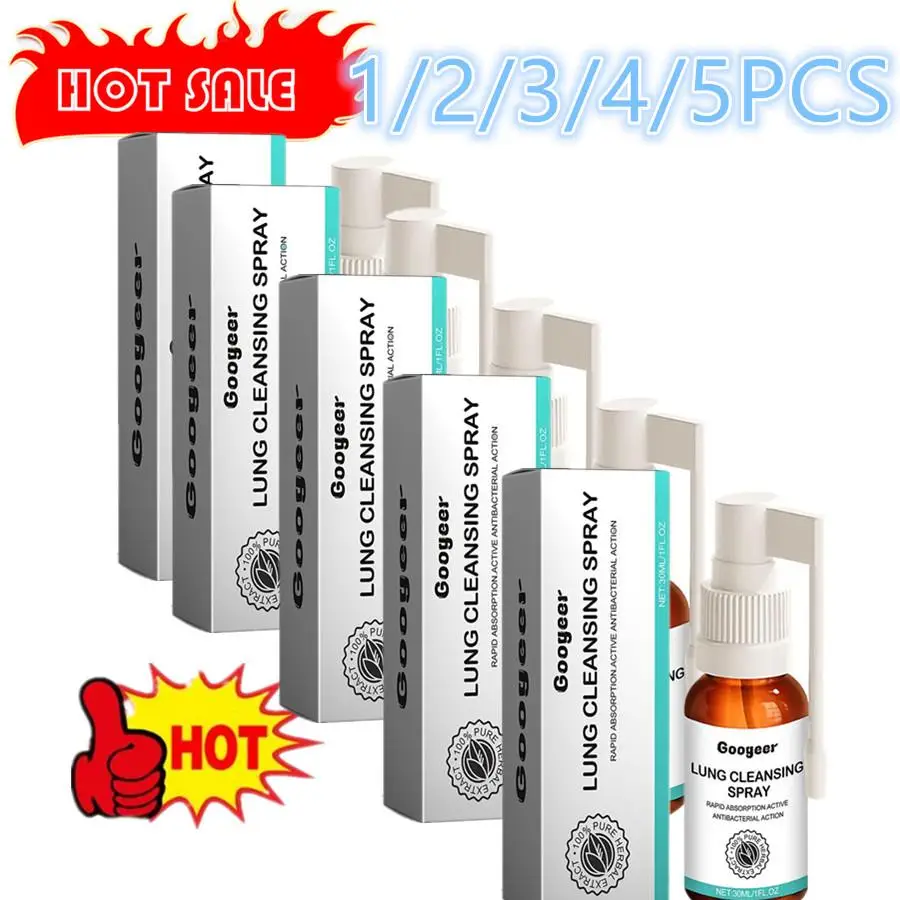 1/2/3/4/5PCS  Herbal Lung Cleanse Spray Mist-powerful Lung Support Sore Relieve Smoking Throat Clean Spray Oral Care