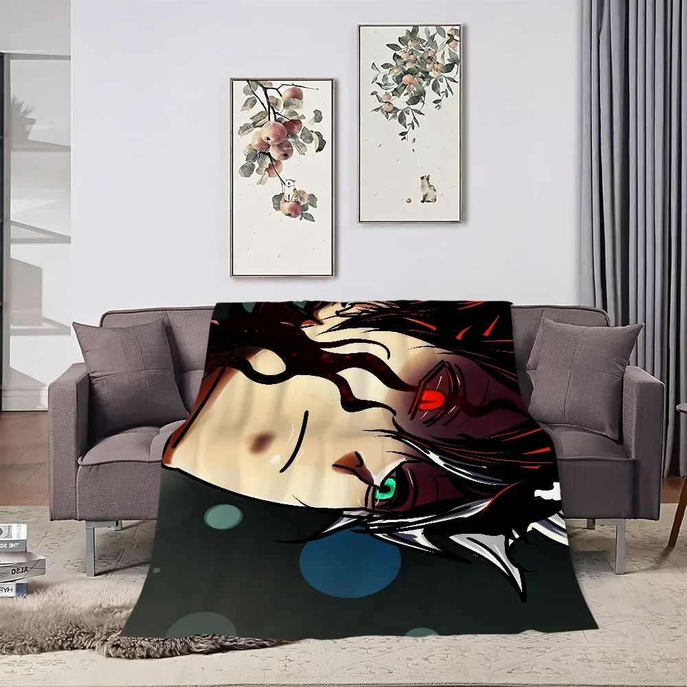 

Anime BBlack CClover Printed Soft Throw Blanket for Sofa Bed Travel and Gifts