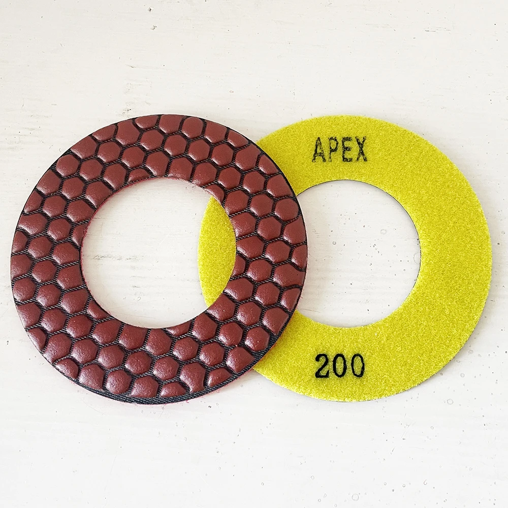 7Pcs 130mm Diamond Dry Polishing Pad For Grinding Granite Stone Concrete Marble Quarzt Grinding Disc Abrasive Tools