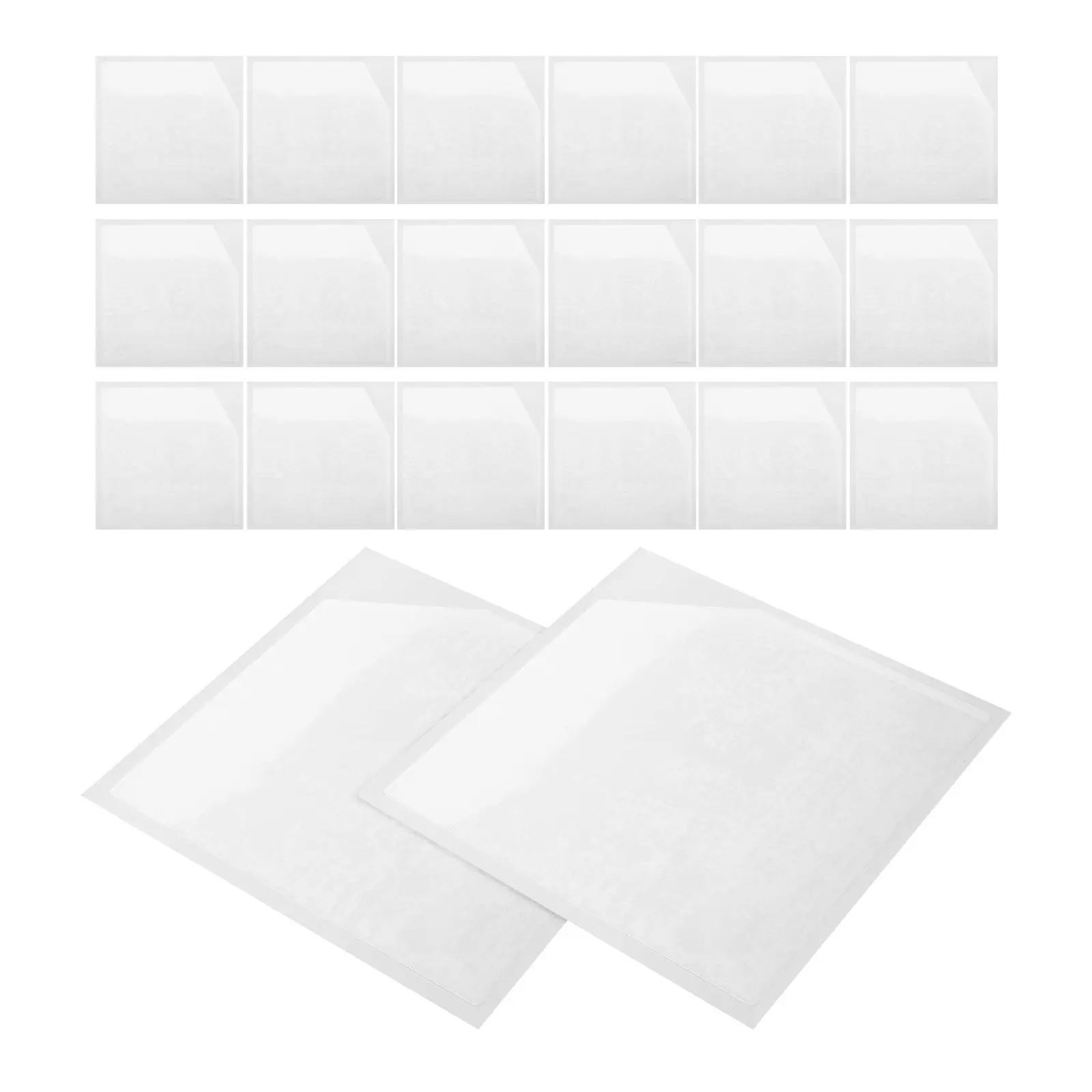 Transparent Handwritten Friendly Planner Pockets Clear PVC Sheet Protectors for Diary Journal Scrapbooking Craft Organizer