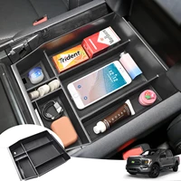 Organizador de consola central para Ford F150, 2021, 2022, 2023, 2024, reposabrazos, almacenamiento de coche, accesorios ABS, bandeja de inserción de almacenamiento, caja secundaria