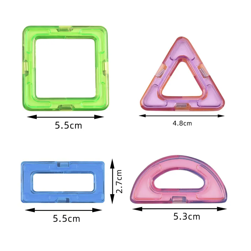 Magnetic Building Blocks Toys, DIY Medium Size STEM Toys Construction Toys, Suitable for Children's Holiday Birthday Gifts view 5