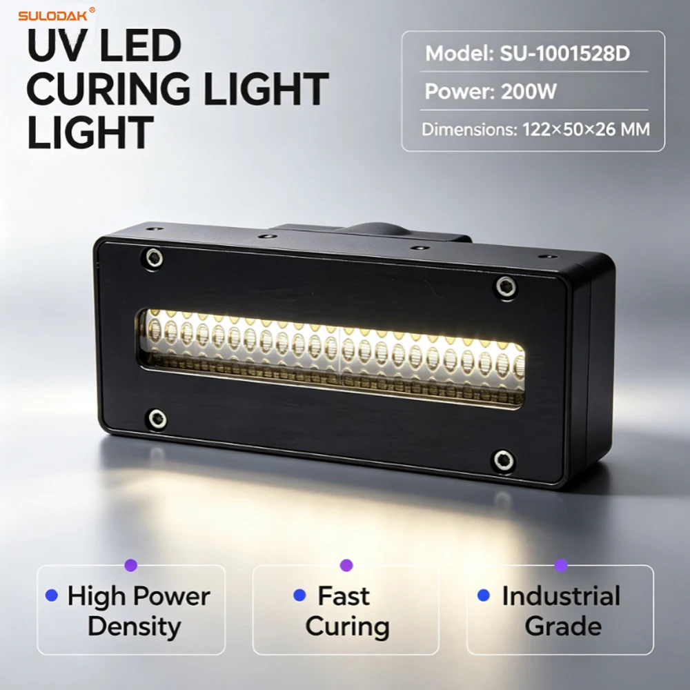 200W Water Cooling UV LED Curing Lamp 395nm For UV Flatbed Printer Epson i3200 XP600 Ricoh G5 G6 Printhead UV Ink Dryer