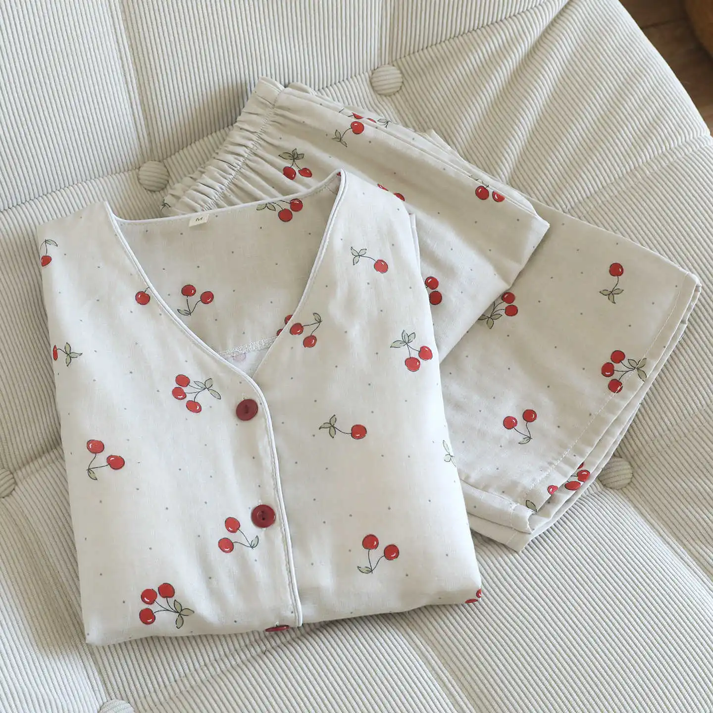 

Summer Clothes Pajamas Set Woman Short Sleeve Sleepwear for Sleeping Pure Cotton Home Wear Two-piece Women's Set Pyjamas Pijama