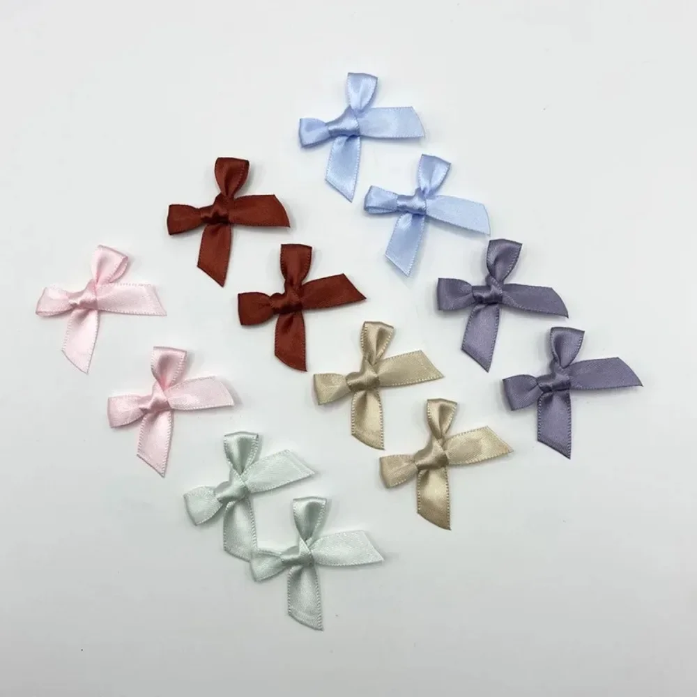 

10PCS Fresh Pink Ribbon Bows Small Size Polyester Satin Ribbons Bow Flower DIY Craft Decoration Kawaii Ribbon Ribbons Crafts