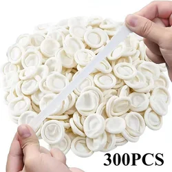 20/300PCS Disposable Fingertips Protector Gloves Natural Rubber Non-slip Anti-static Latex Finger Cots Fingertips rubber gloves