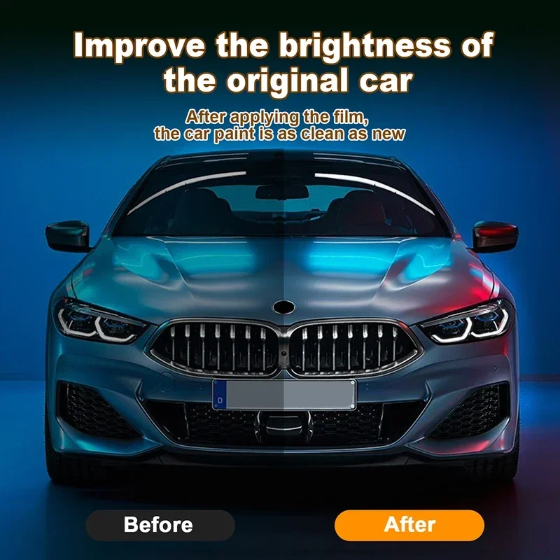 Película de Proteção de Pintura Retrovisor Transparente, Adesivo PPF, Farol Pré-Cortado, Acessórios para BMW M850i, M840i, Série 8, 2022-2024