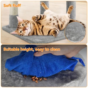 Passerscat Cat Tree Cat Tower Dengan Mainan Untuk Kucing Dalam Ruangan Bertingkat Dengan Tiang Garukan Rumah Kucing Kondominium Nyaman Tempat Bertengger Empuk 12 kastil kucing dengan penjualan terbaik - №
