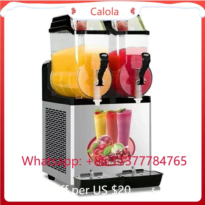 

220V 12L*3 Cylinder Fully Automatic Slush Machine Commercial Snow Melting Maker