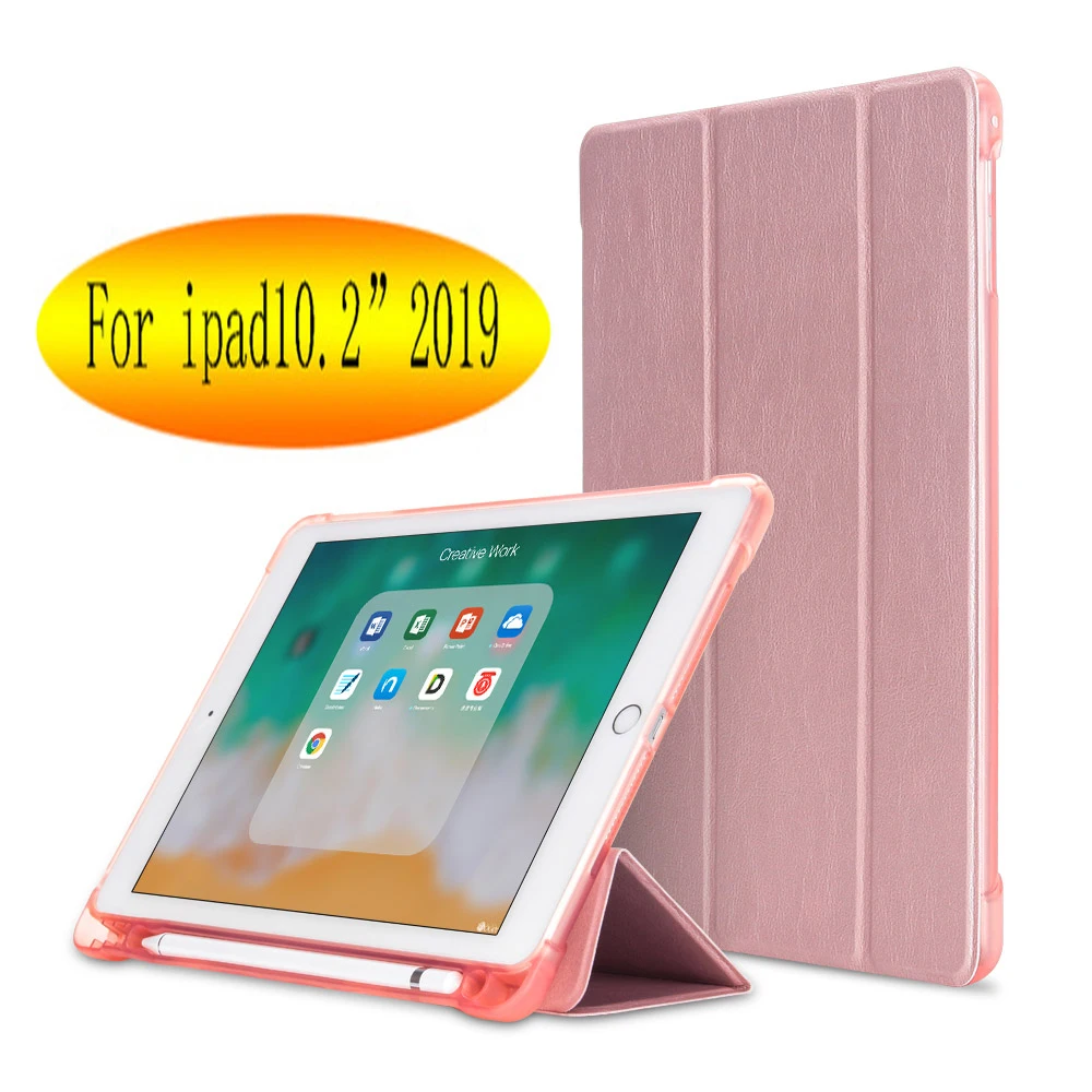 

2021 For iPad 10.2 inch 9th 8th 7th Generation Case 2020 10.2 In A2270 A2428 Case With Pencil Holder Smart Cover wake up sleep