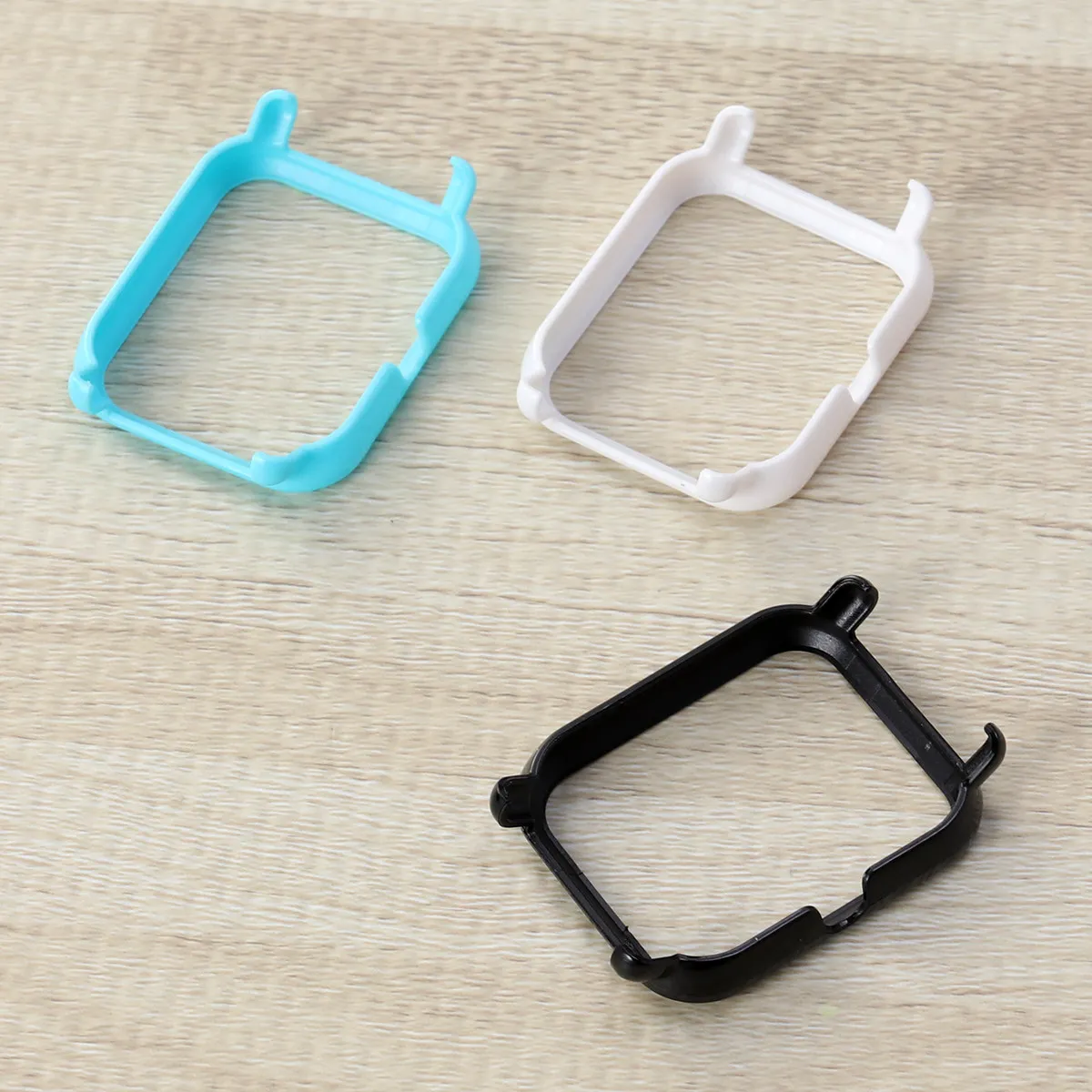 

3Pcs High Quality Resin Case for Watch Black White Blue Lightweight Full Edge Protection Stylish Fitness Accessory