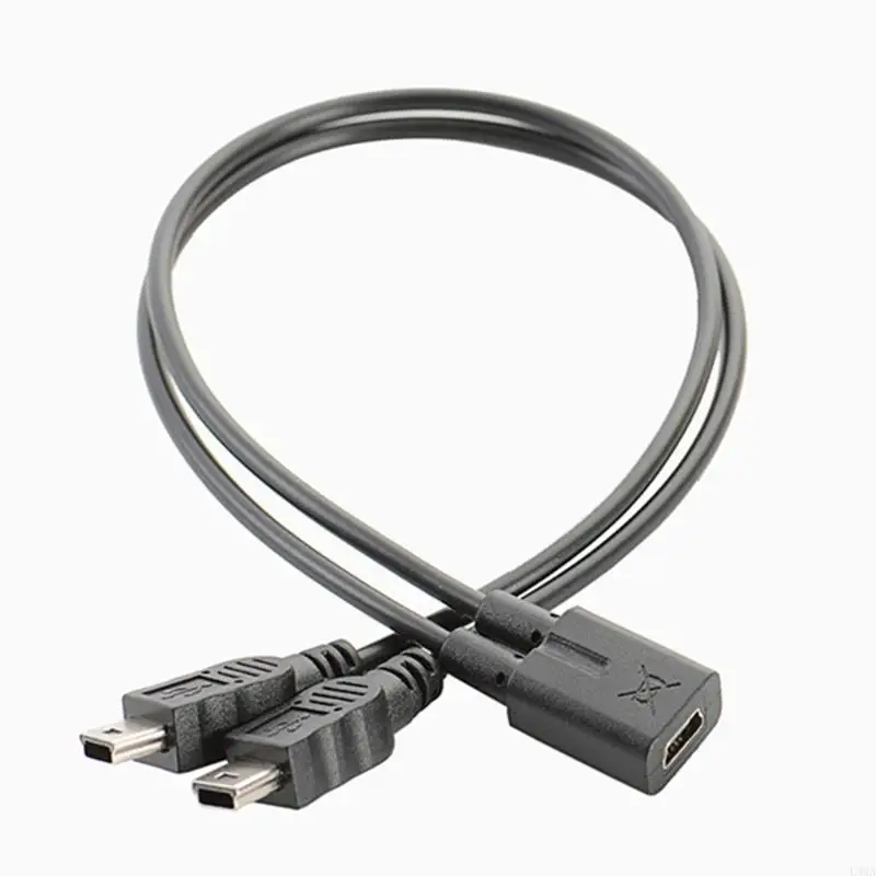 

L4MA 1PC USB 2.0 Cable Male to Mini USB 2.0 5 pin Female Data Splitter Cord